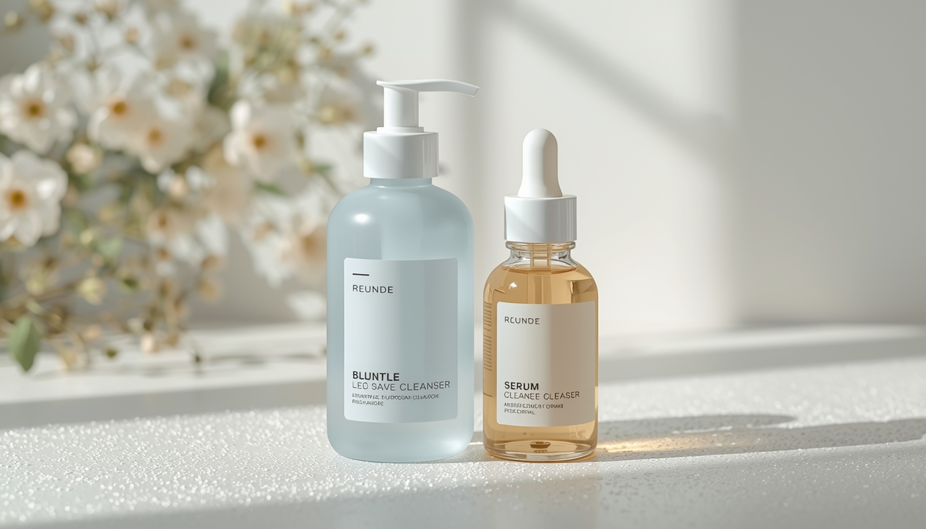 Gentle cleanser and serum from Suppliertrend