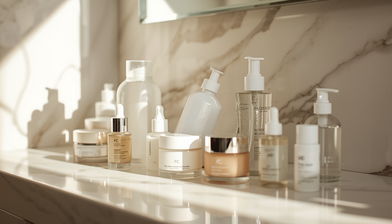 Skincare routine products from Suppliertrend